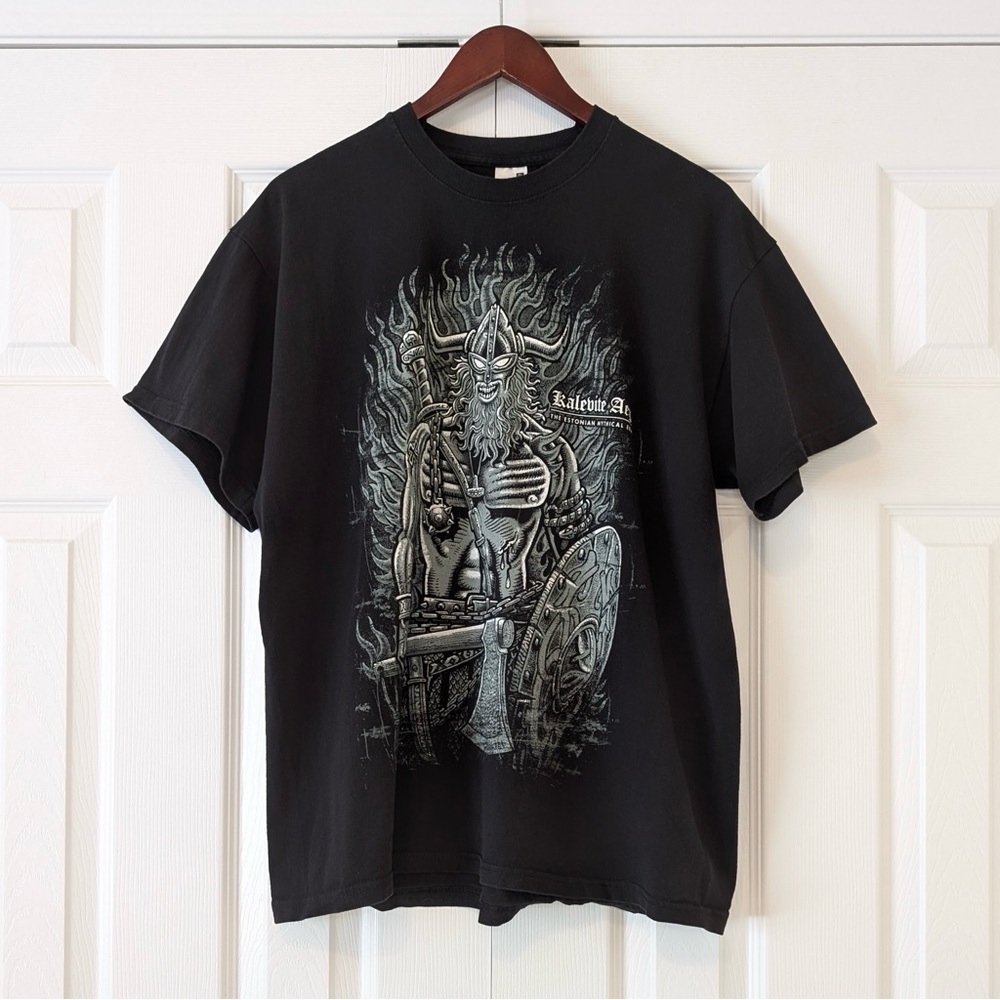 100% Cotton 90s Vintage Heavy Cotton Fruit of the Loom XL Men’s Viking T-Shirt